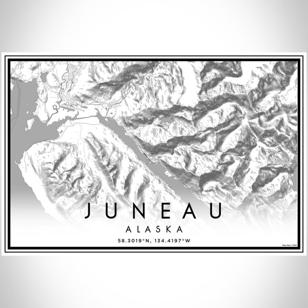 Juneau - Alaska Classic Map Print