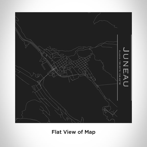 Juneau - Alaska Map Tumbler in Matte Black