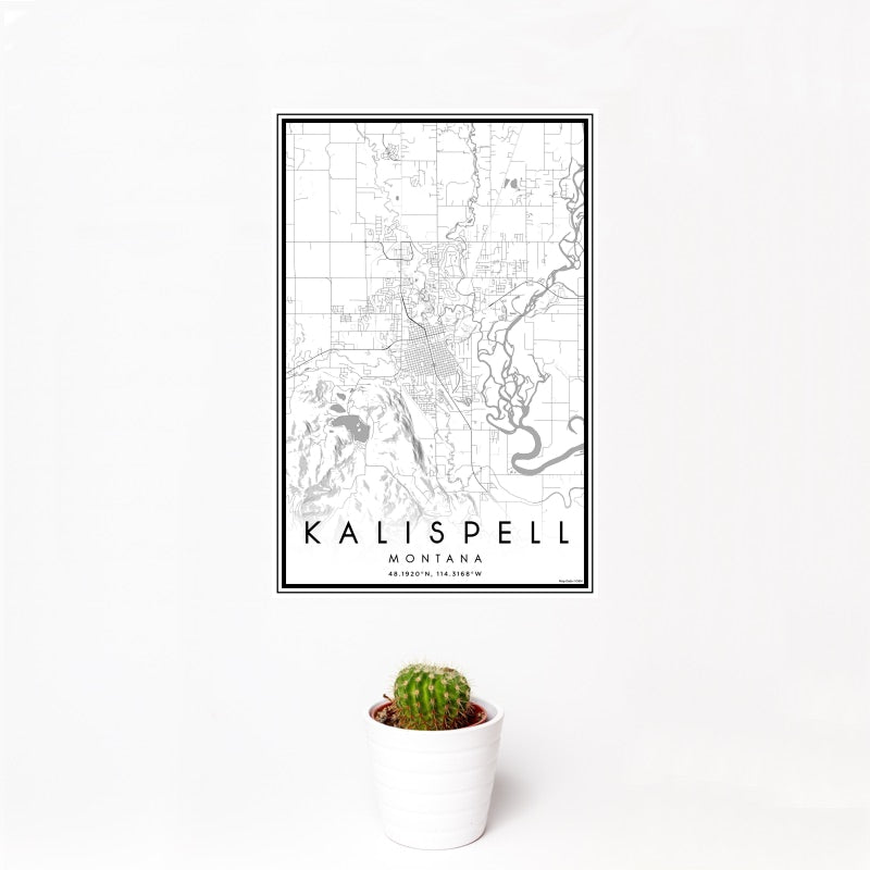 Kalispell - Montana Classic Map Print