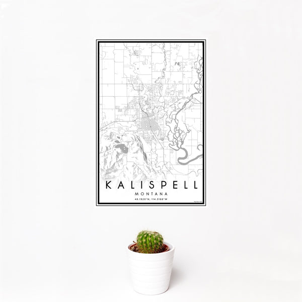 Kalispell - Montana Classic Map Print