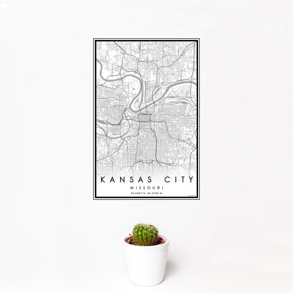 Kansas City - Missouri Classic Map Print