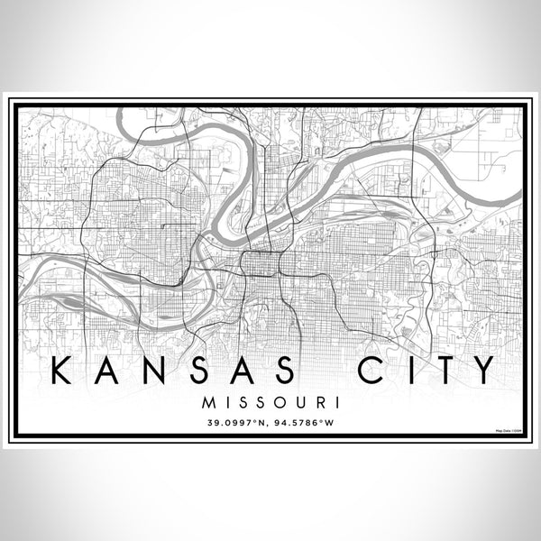 Kansas City - Missouri Classic Map Print