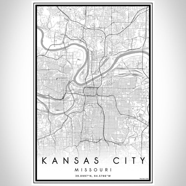 Kansas City - Missouri Classic Map Print