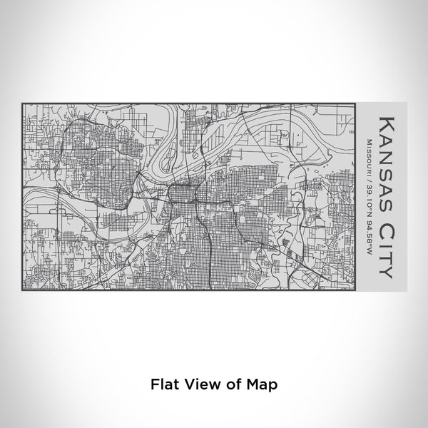 Kansas City - Missouri Map Insulated Bottle