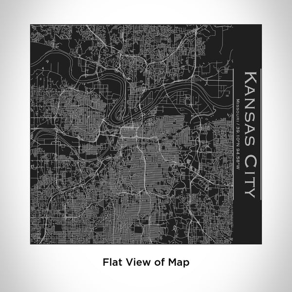 Kansas City - Missouri Map Tumbler in Matte Black