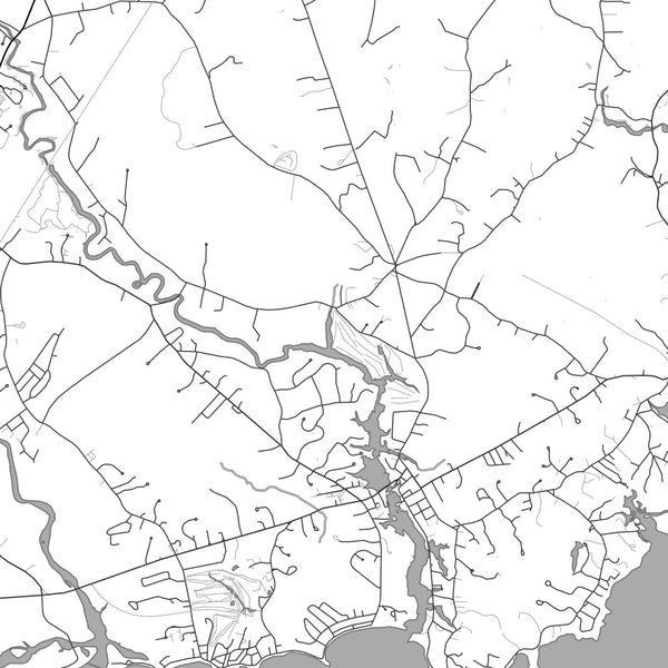 Kennebunkport - Maine Classic Map Print