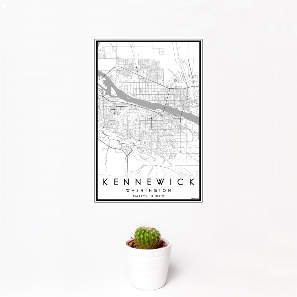 Kennewick - Washington Classic Map Print