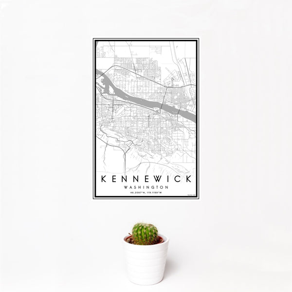 Kennewick - Washington Classic Map Print