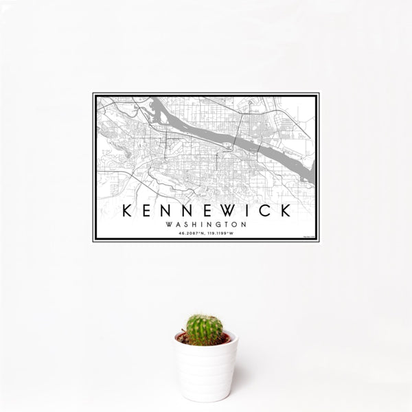 Kennewick - Washington Classic Map Print