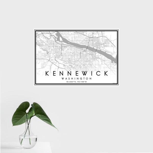 Kennewick - Washington Classic Map Print