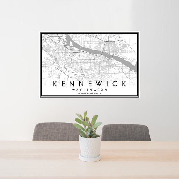 Kennewick - Washington Classic Map Print