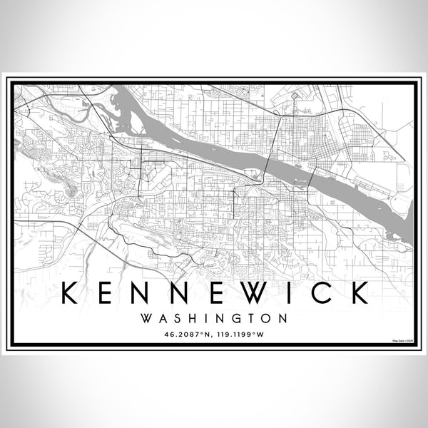 Kennewick - Washington Classic Map Print