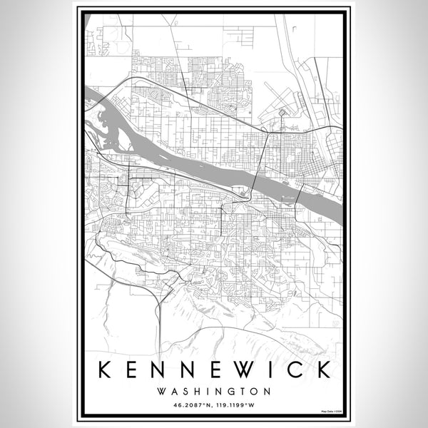 Kennewick - Washington Classic Map Print