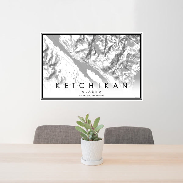 Ketchikan - Alaska Classic Map Print
