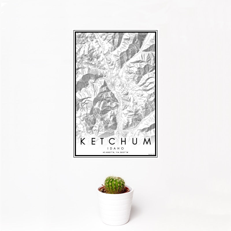 Ketchum - Idaho Classic Map Print
