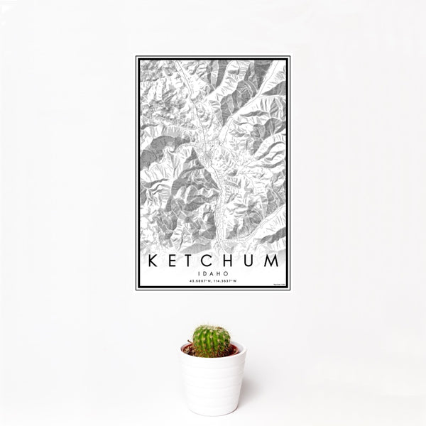 Ketchum - Idaho Classic Map Print