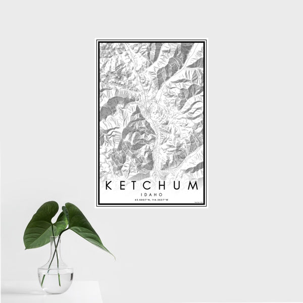 Ketchum - Idaho Classic Map Print