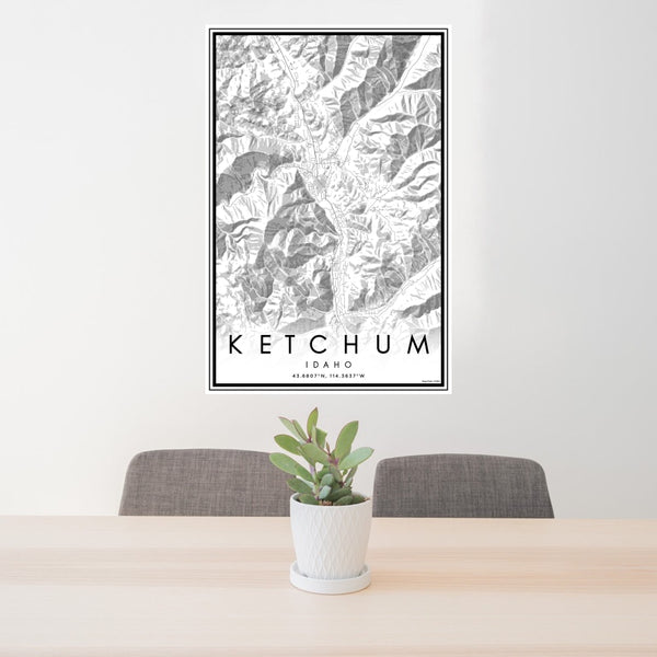 Ketchum - Idaho Classic Map Print
