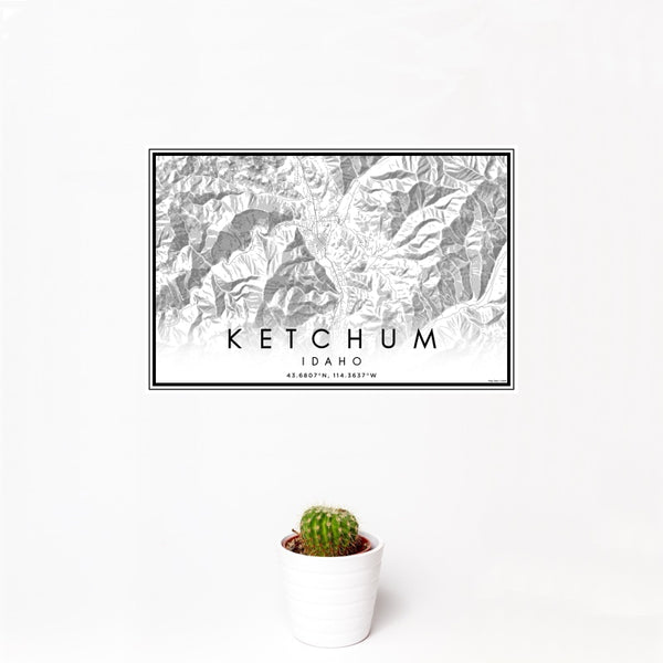 Ketchum - Idaho Classic Map Print
