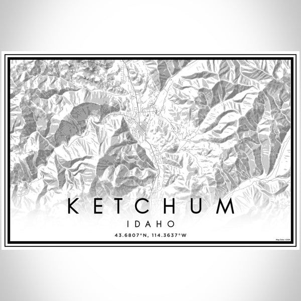 Ketchum - Idaho Classic Map Print