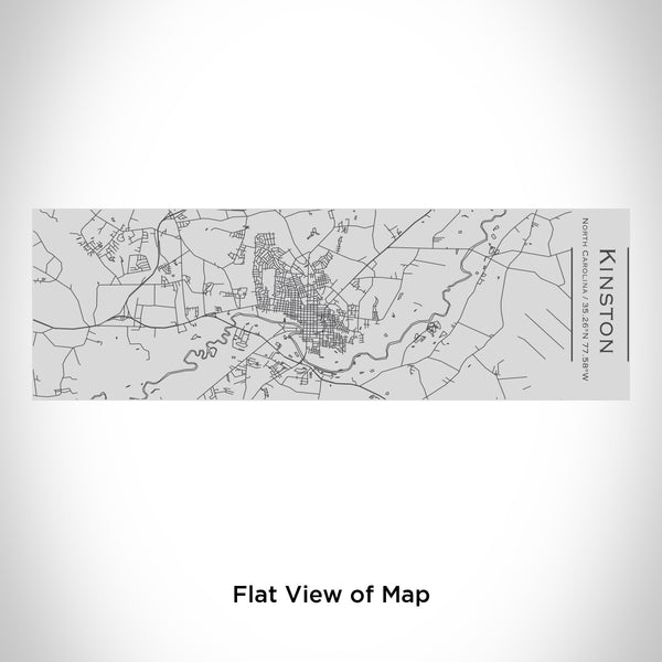 Rendered View of Kinston North Carolina Map Engraving on 10oz Stainless Steel Insulated Cup with Sipping Lid