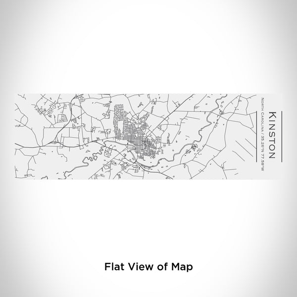 Rendered View of Kinston North Carolina Map Engraving on 10oz Stainless Steel Insulated Cup with Sliding Lid in White
