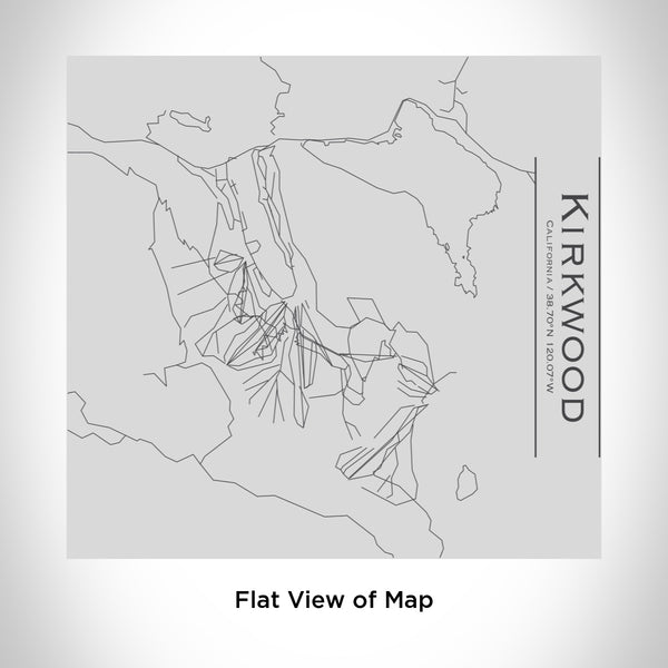 Rendered View of Kirkwood California Map Engraving on 17oz Stainless Steel Insulated Tumbler