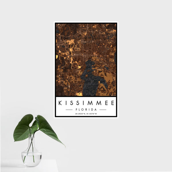 Kissimmee - Florida Map Print in Ember