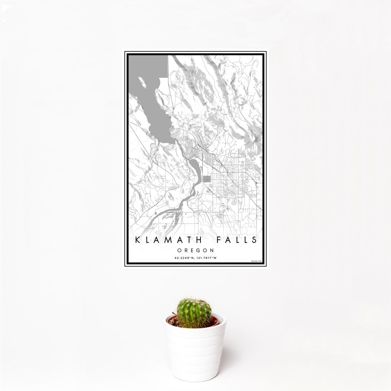 Klamath Falls - Oregon Classic Map Print