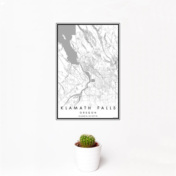 Klamath Falls - Oregon Classic Map Print
