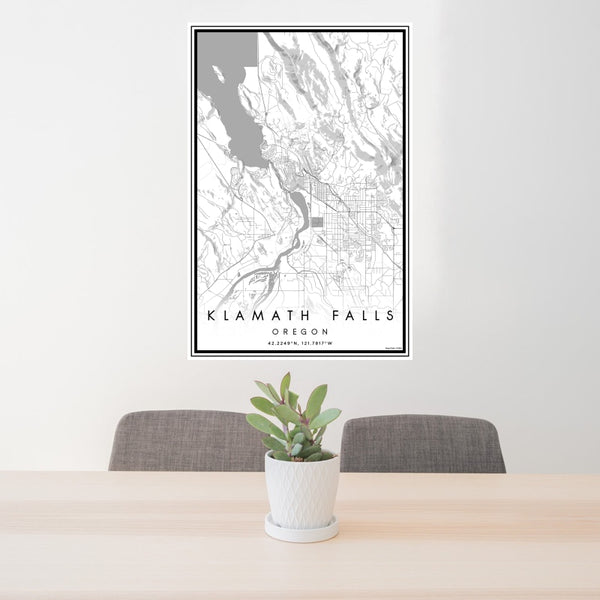 Klamath Falls - Oregon Classic Map Print