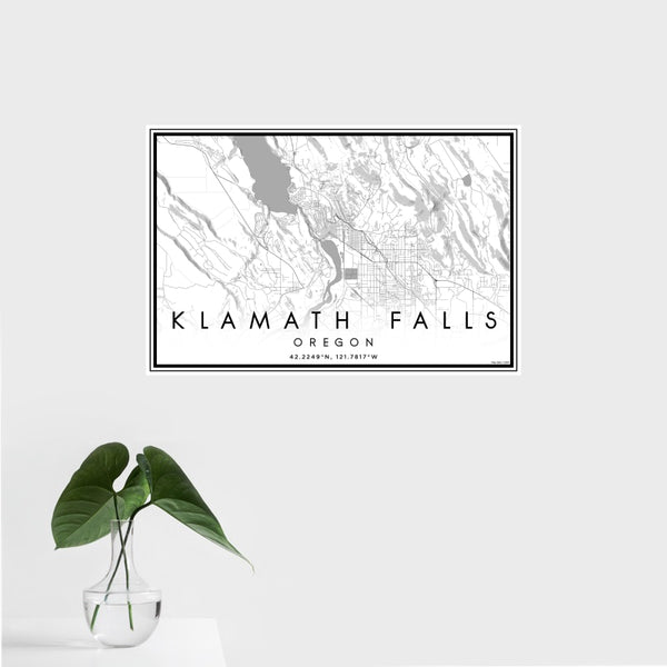 Klamath Falls - Oregon Classic Map Print