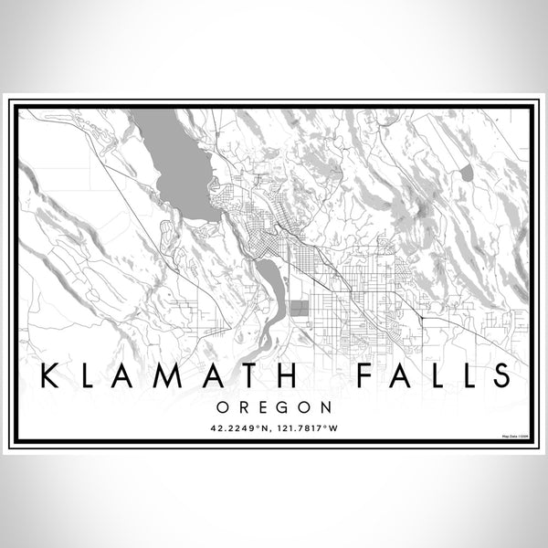 Klamath Falls - Oregon Classic Map Print