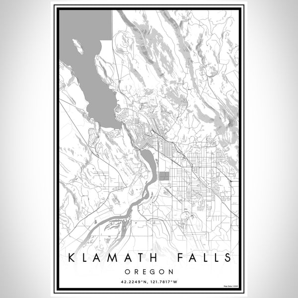 Klamath Falls - Oregon Classic Map Print