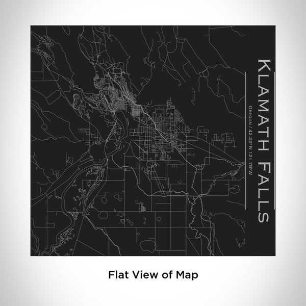 Klamath Falls - Oregon Map Tumbler in Matte Black