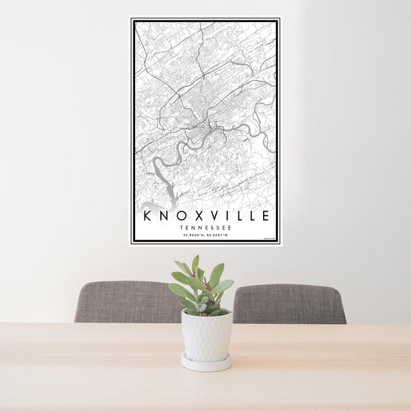 Knoxville - Tennessee Classic Map Print