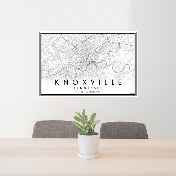 Knoxville - Tennessee Classic Map Print