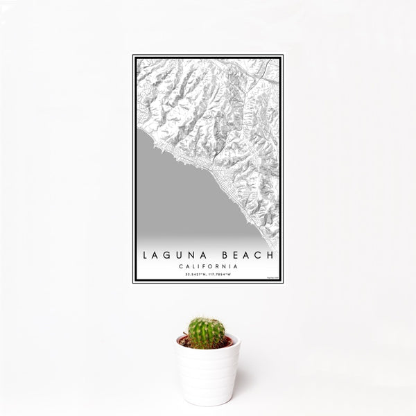 Laguna Beach - California Classic Map Print