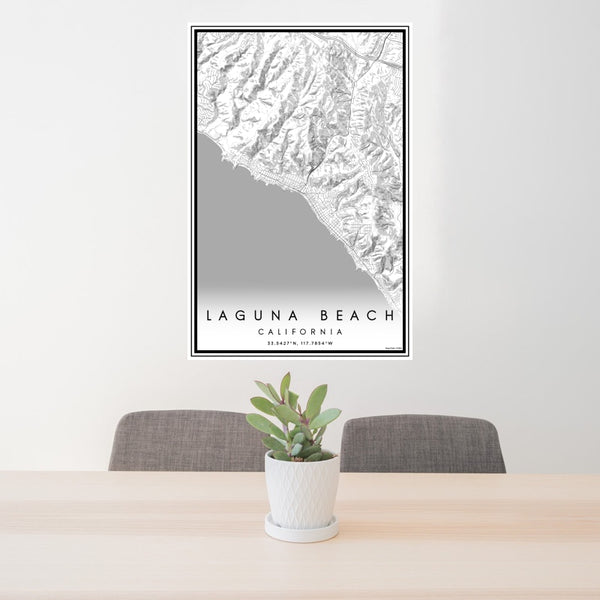 Laguna Beach - California Classic Map Print