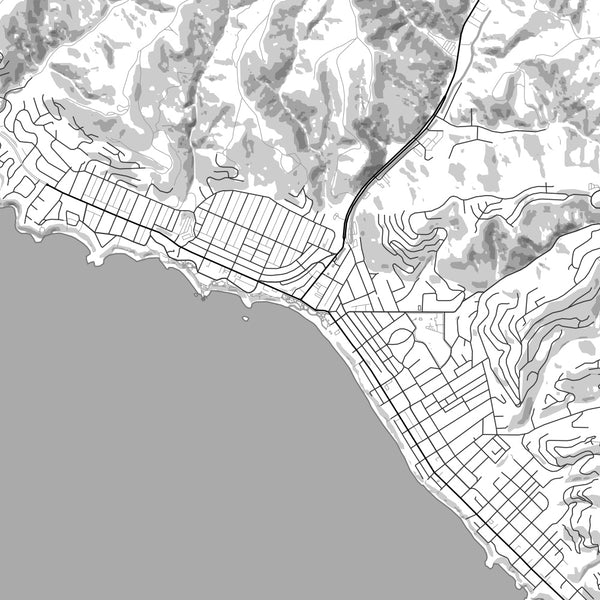 Laguna Beach - California Classic Map Print