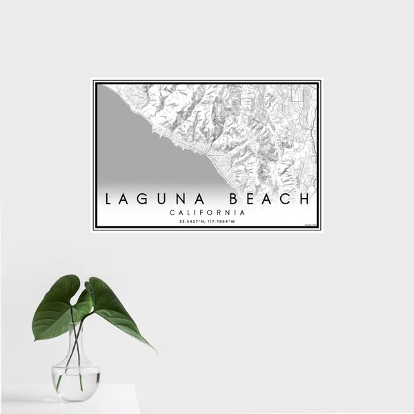 Laguna Beach - California Classic Map Print