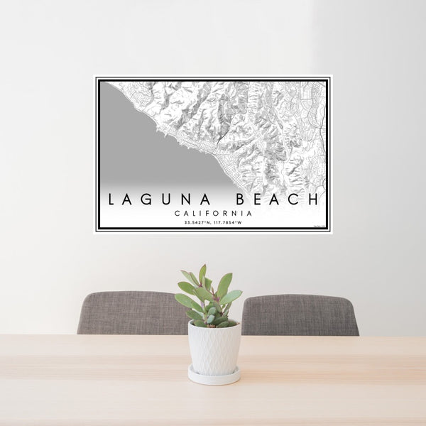 Laguna Beach - California Classic Map Print
