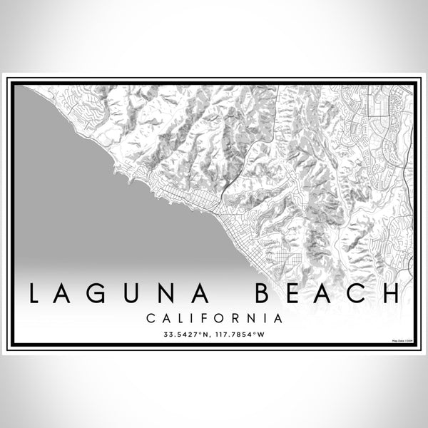 Laguna Beach - California Classic Map Print