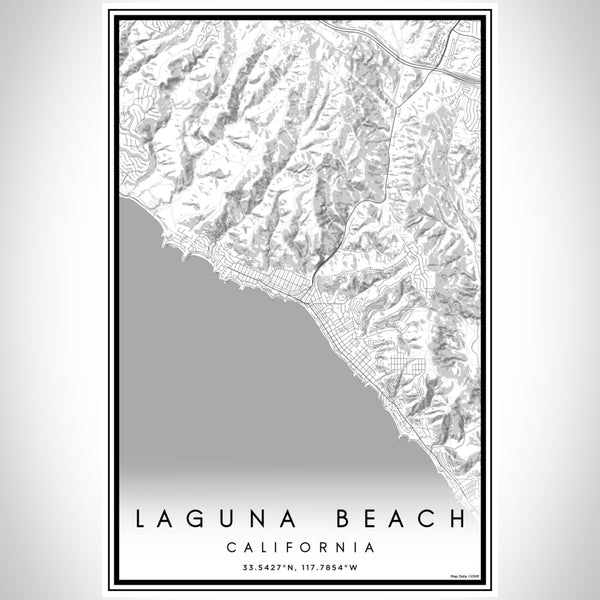 Laguna Beach - California Classic Map Print