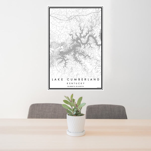 Lake Cumberland - Kentucky Classic Map Print