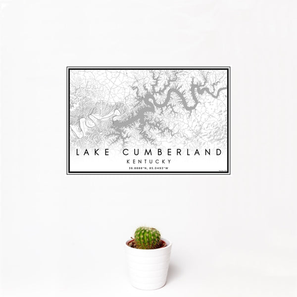 Lake Cumberland - Kentucky Classic Map Print