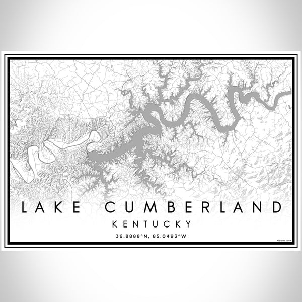 Lake Cumberland - Kentucky Classic Map Print