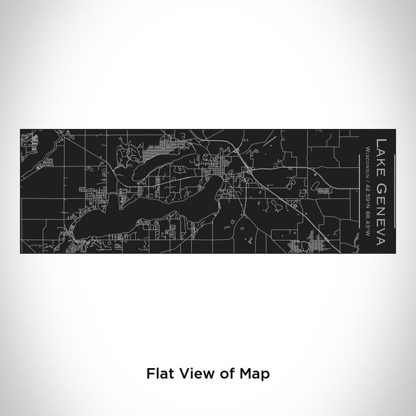 Lake Geneva - Wisconsin Map Insulated Cup in Matte Black