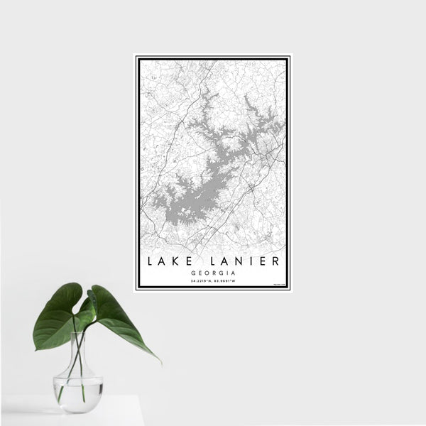 Lake Lanier - Georgia Classic Map Print