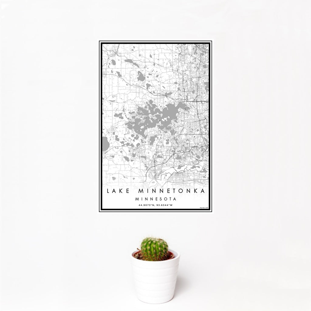 Lake Minnetonka - Minnesota Classic Map Print